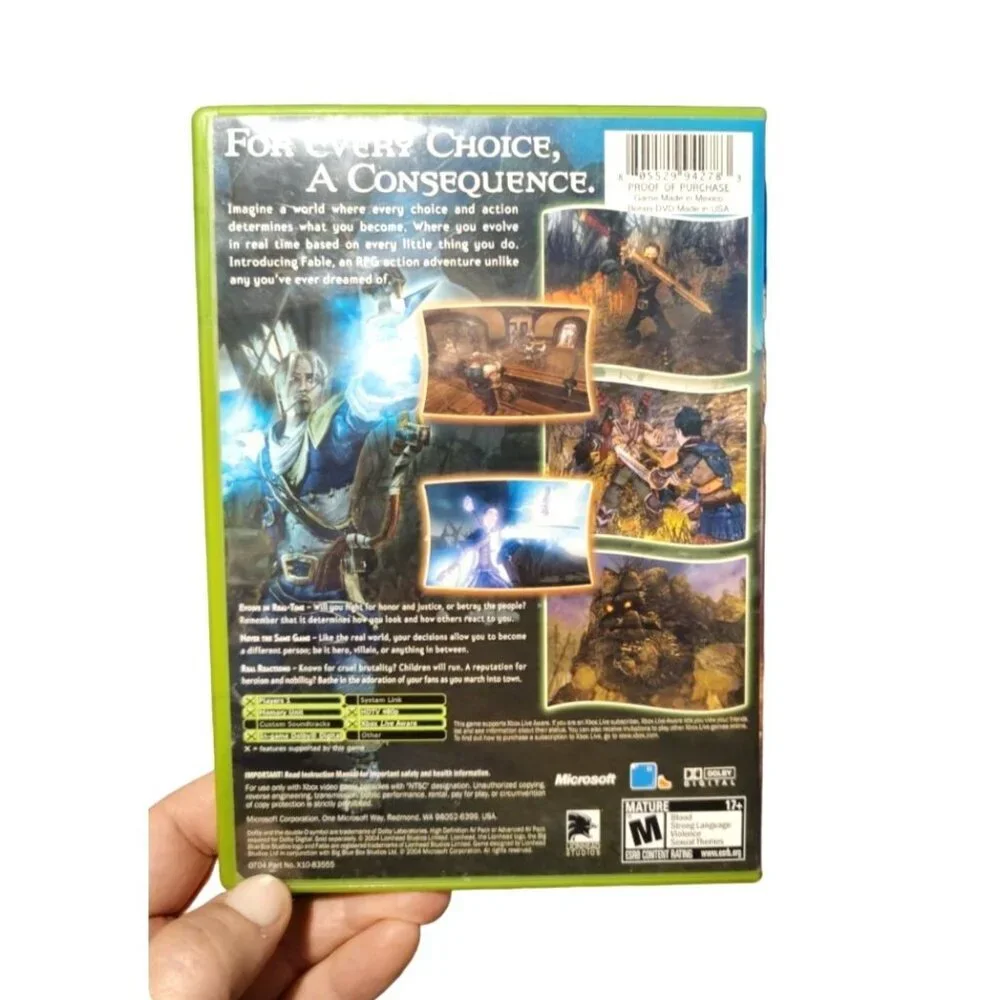 Fable Microsoft Xbox Game Complete with Manual & Limited-Edition Bonus DVD